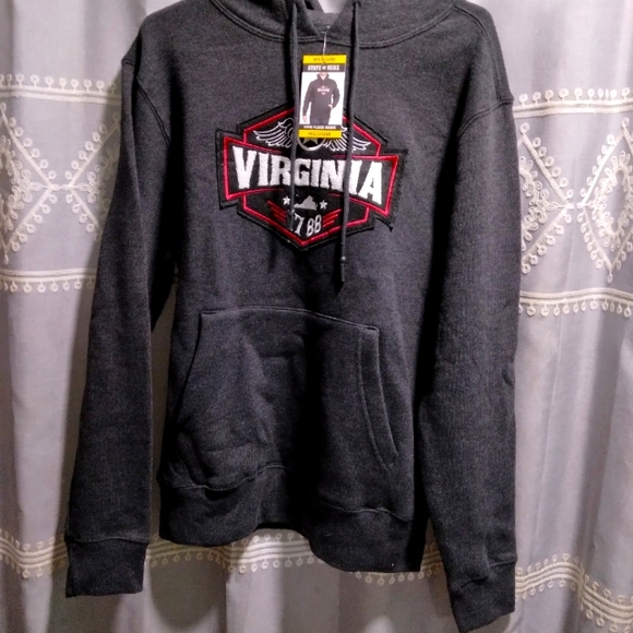 State of Mine Virginia State Fleece Hoodie Medium NWT - Picture 1 of 4